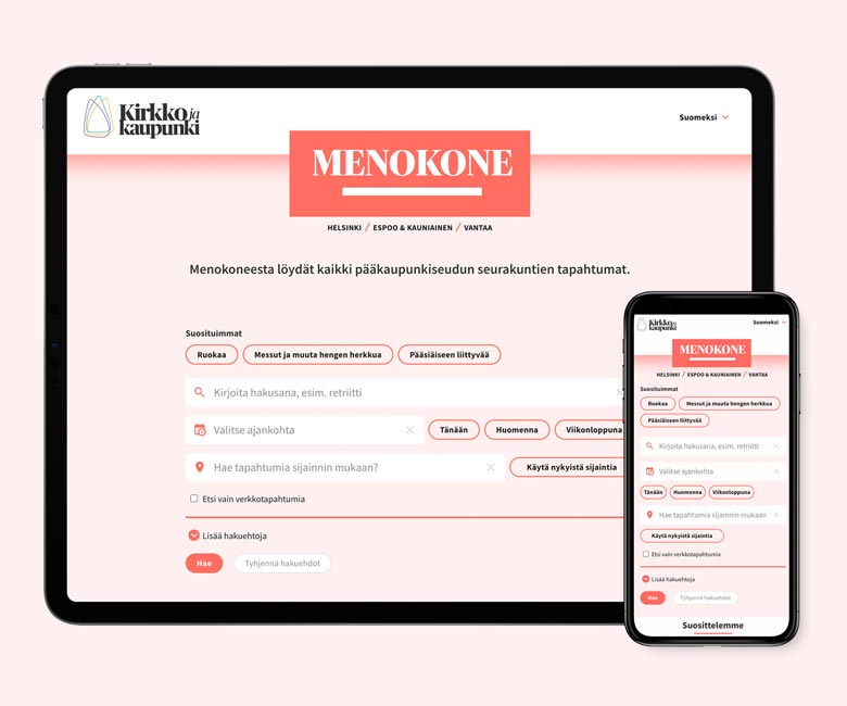 Kirkko ja kaupunki – Menohaku projektikuva